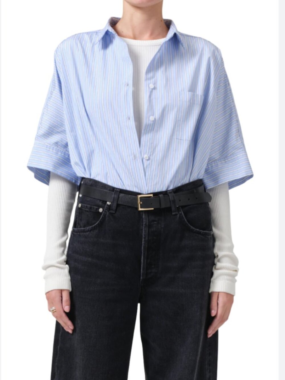 Citizens Of Humanity - Claire Origami Shirt × 1 S / Melissani Stripe